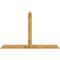 Ekena Millwork Portland Rough Sawn Timber Gable Bracket, Western Red Cedar, 96"W x 60"H x 6"D x 6"F, 15/12 Pitch GBW096X60X0606POR00RWR - alternate 1